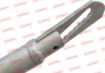Preview: 30342 Kempf Halter für Unterlegkeil  255 mm lang, am Chassis anschraubbar